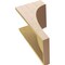 Ekena Millwork 11"W x 11"D x 22"H Wide Stockport Rough Cedar Woodgrain TimberThane Corbel, Primed Tan CORUR11X11X22STORCPR - alternate 4